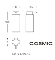 MEDIDAS DOSIFICADOR ENCIMERA LOGIC COSMIC